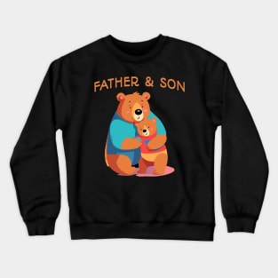 Papa Bear Father and Son Crewneck Sweatshirt